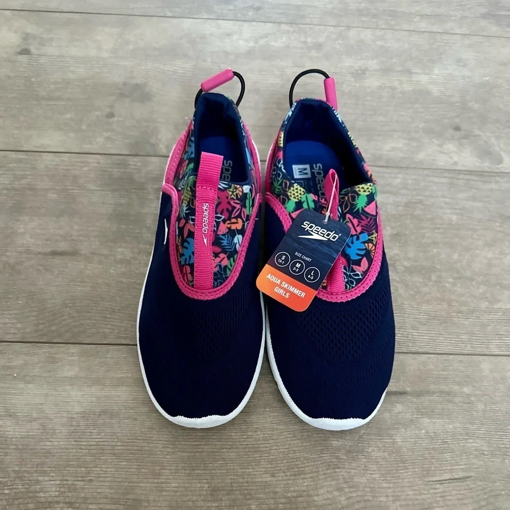 Speedo Junior Girls' Aquaskimmer Water Shoes size medium (2-3) new with tags